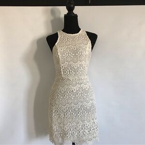 Hollister Cream Crochet Dress